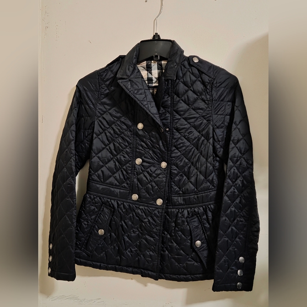 Girls Burberry Quilted Jacket